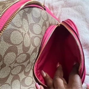 Coach backpack in signature canvas